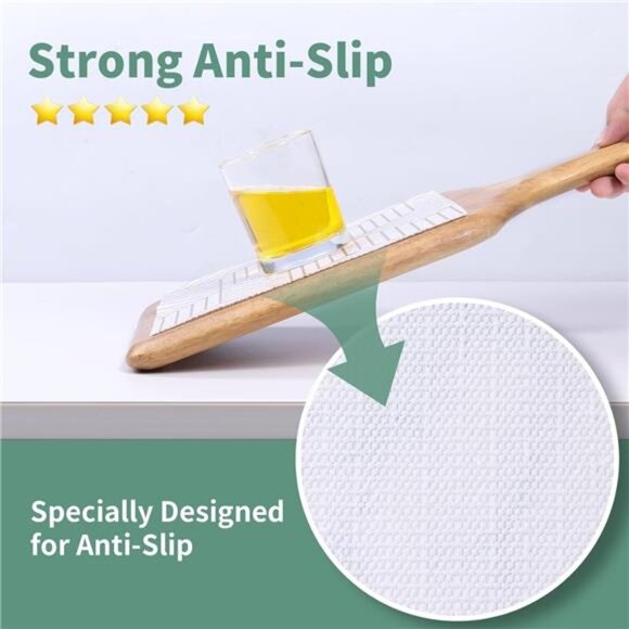 Gold and White Shelf Liners for Kitchen Cabinets Non Adhesive Easy to Use - Picture 3 of 6